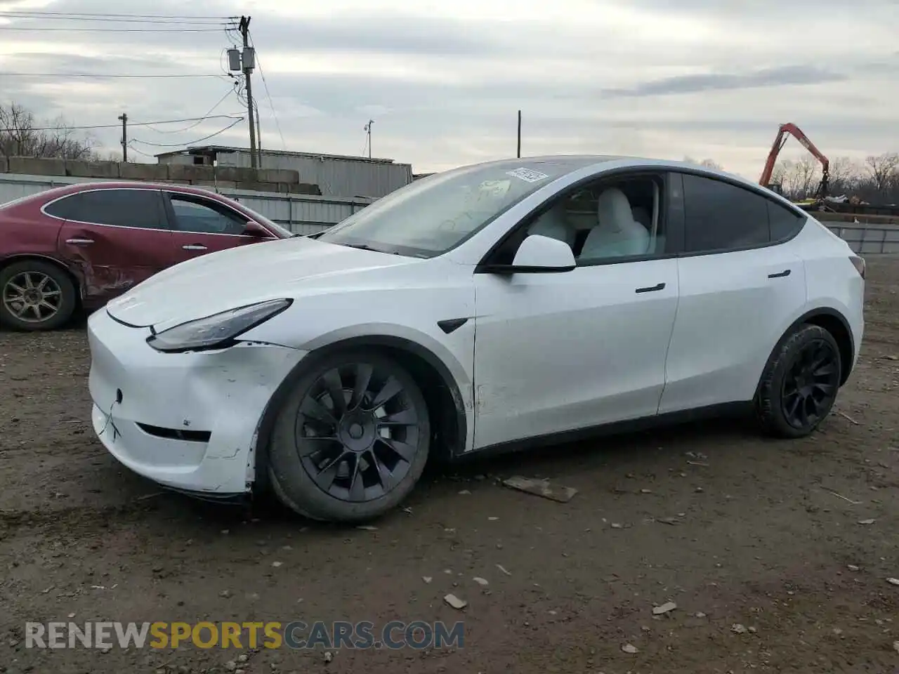 1 Photograph of a damaged car 7SAYGDEE7RA234919 TESLA MODEL Y 2024