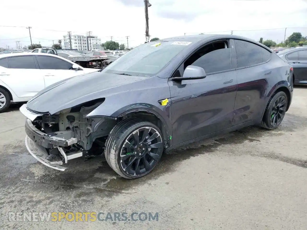 1 Photograph of a damaged car 7SAYGDEE7RA267757 TESLA MODEL Y 2024