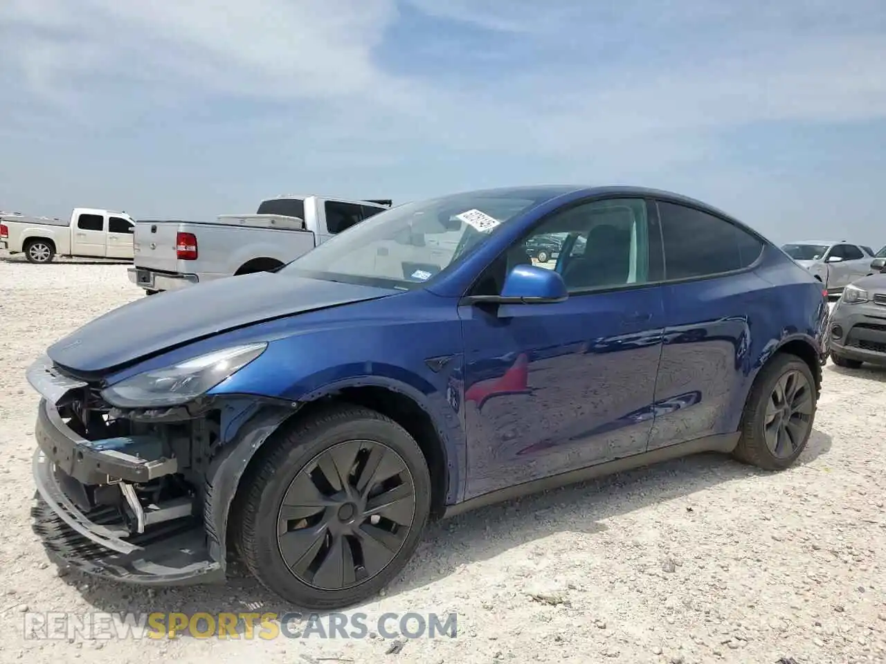 1 Photograph of a damaged car 7SAYGDEE7RA295879 TESLA MODEL Y 2024