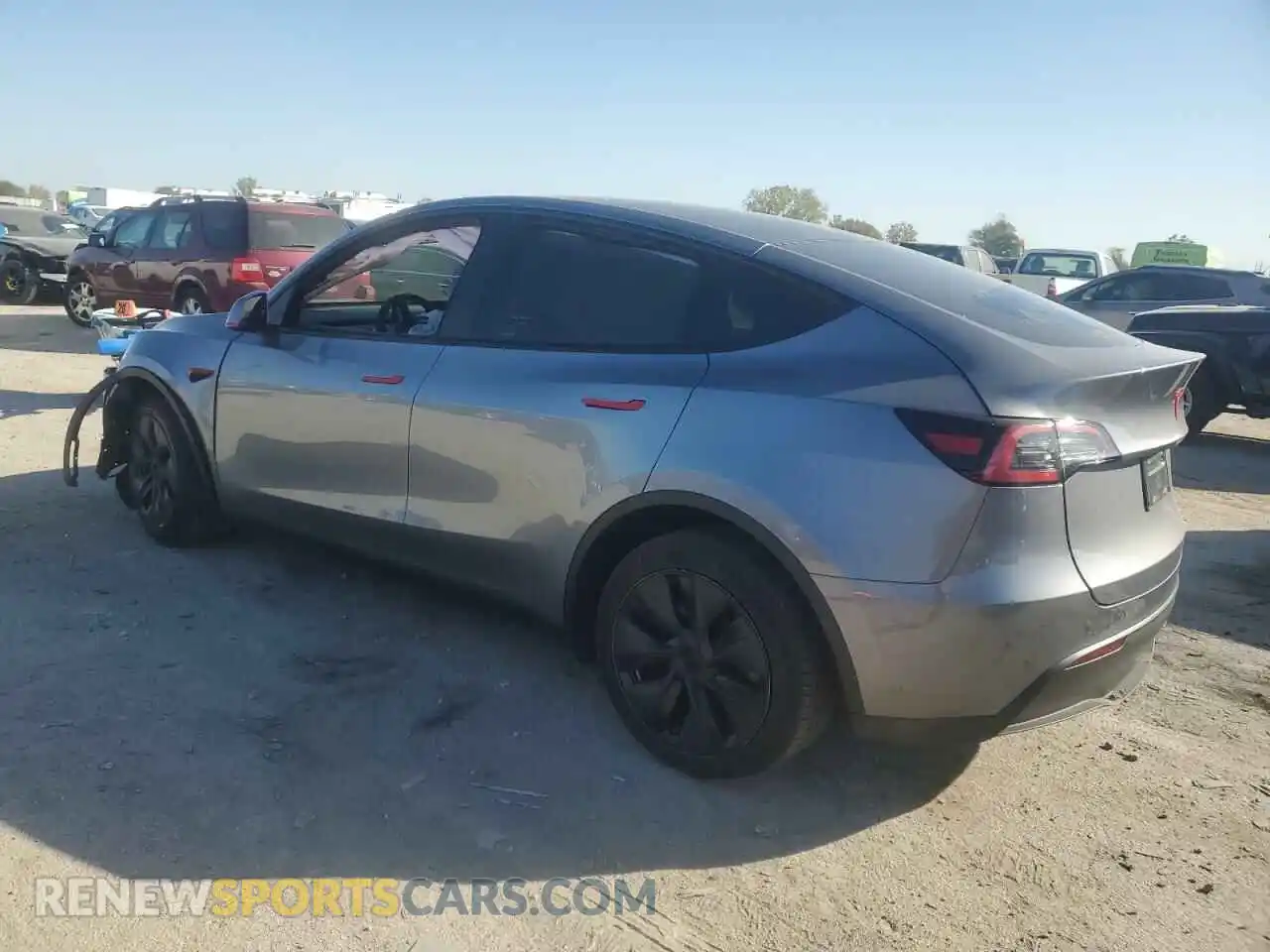 2 Photograph of a damaged car 7SAYGDEE7RA300403 TESLA MODEL Y 2024