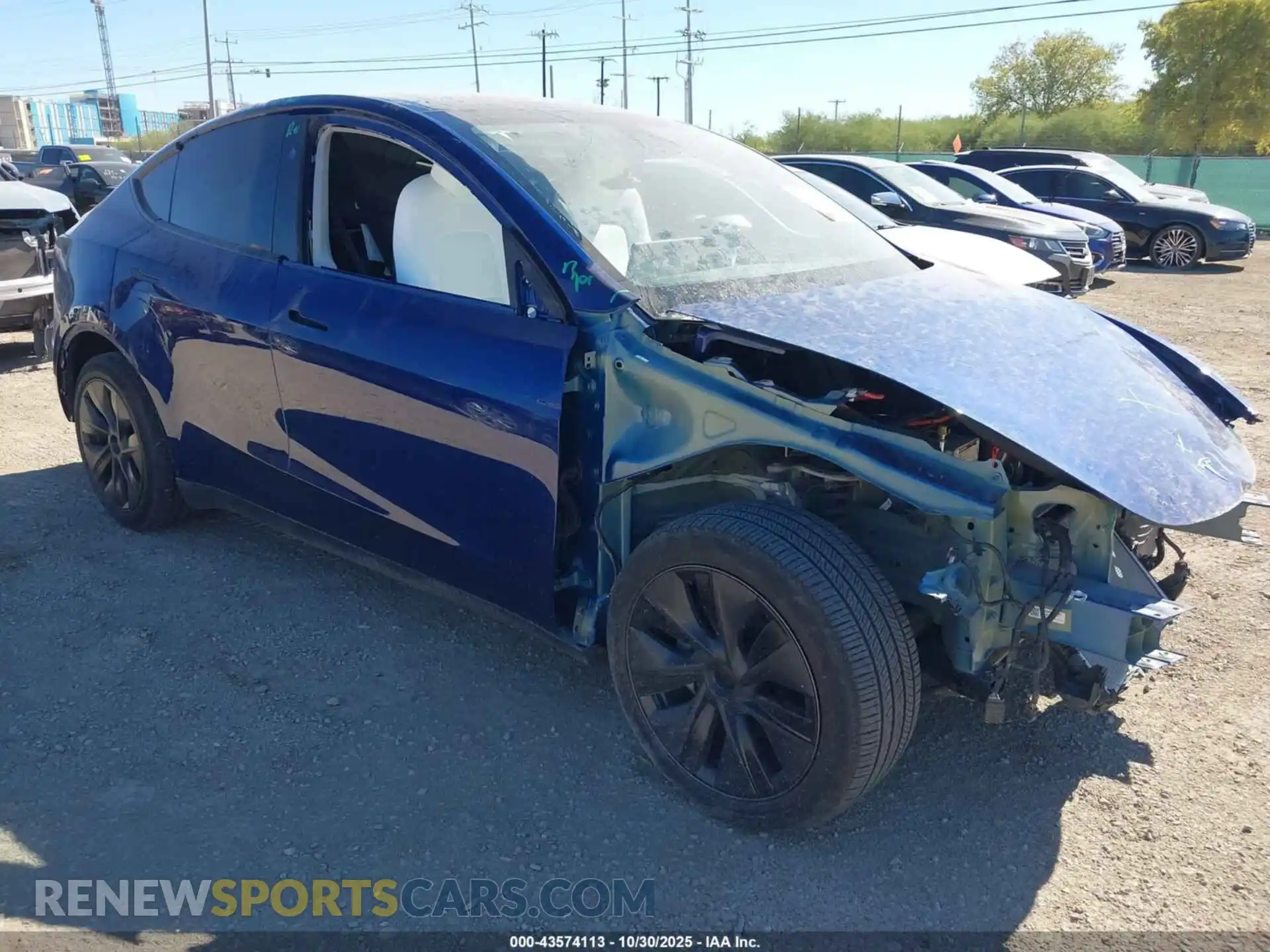 1 Photograph of a damaged car 7SAYGDEE7RA323793 TESLA MODEL Y 2024