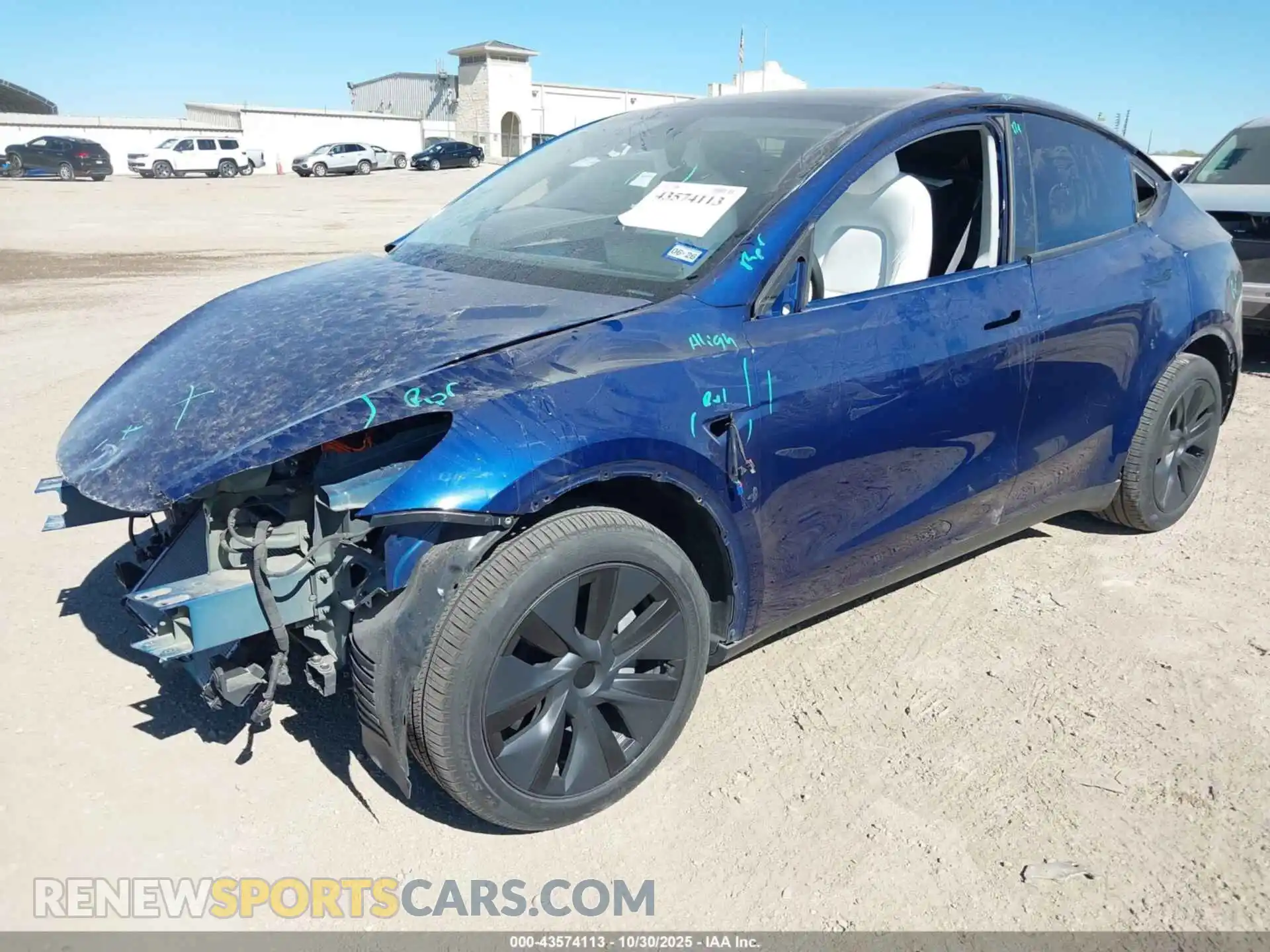 2 Photograph of a damaged car 7SAYGDEE7RA323793 TESLA MODEL Y 2024