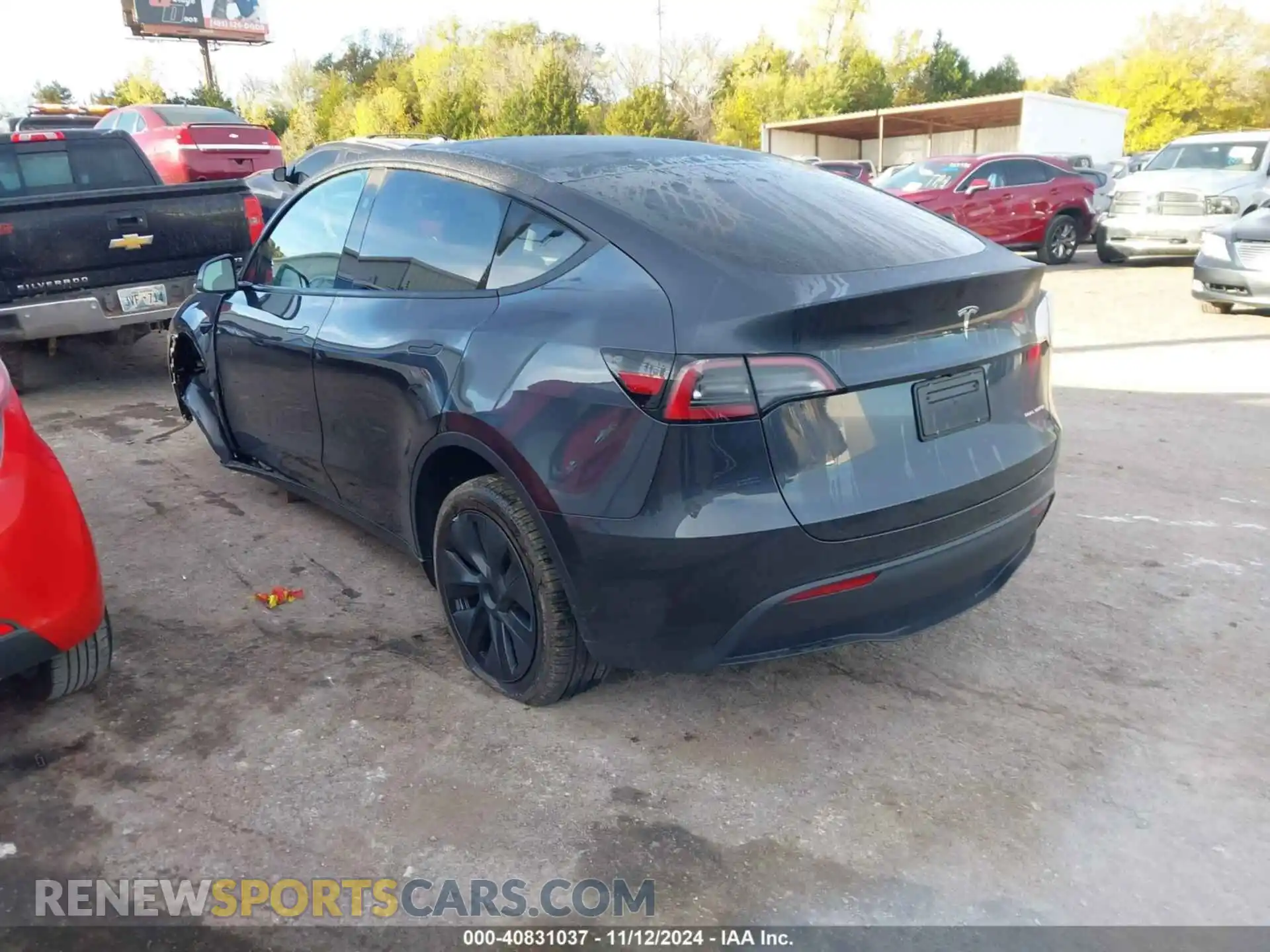 3 fotografías del automóvil dañado 7SAYGDEE7RA323941 TESLA MODEL Y 2024