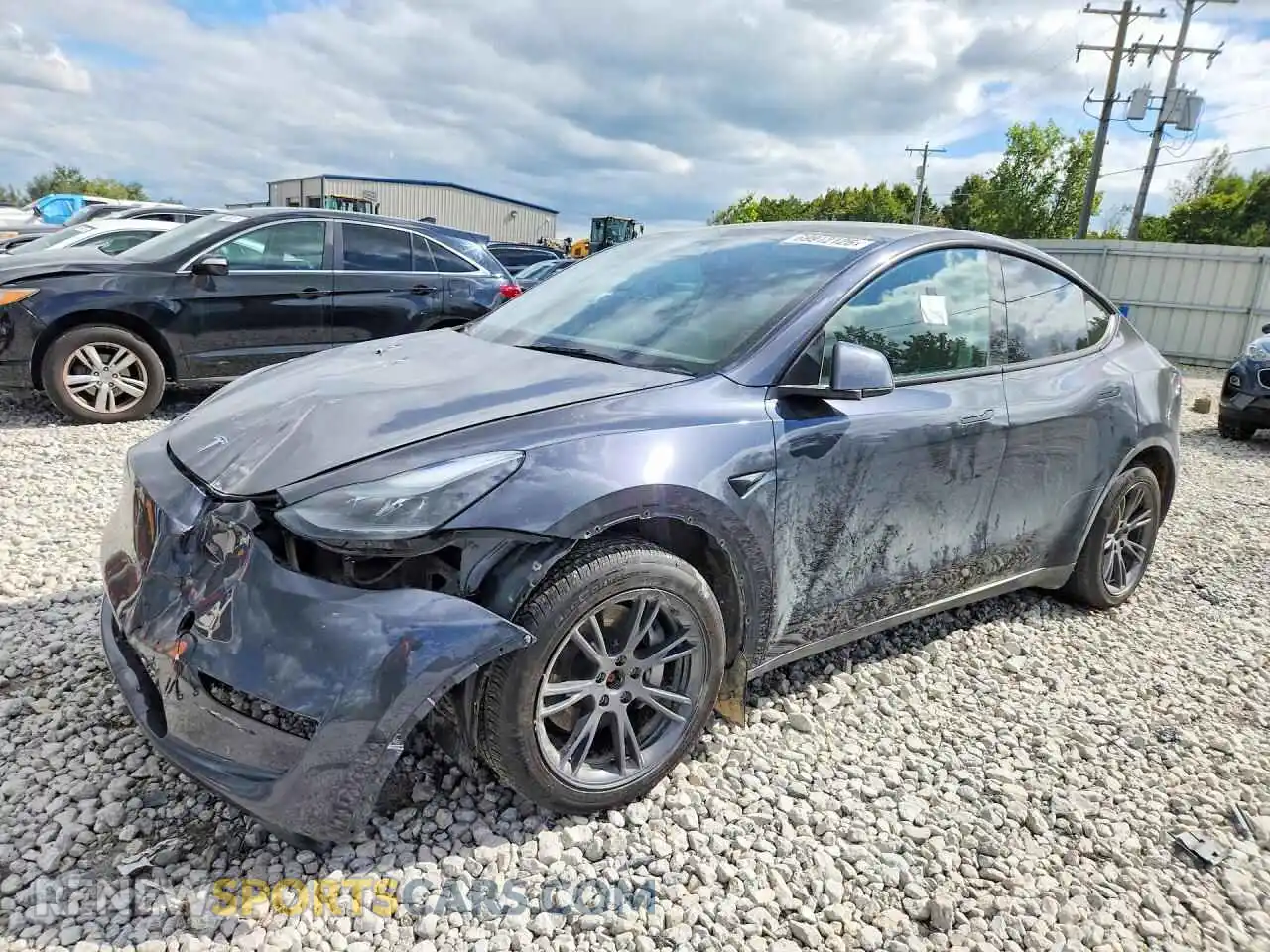 1 Photograph of a damaged car 7SAYGDEE7RA336169 TESLA MODEL Y 2024