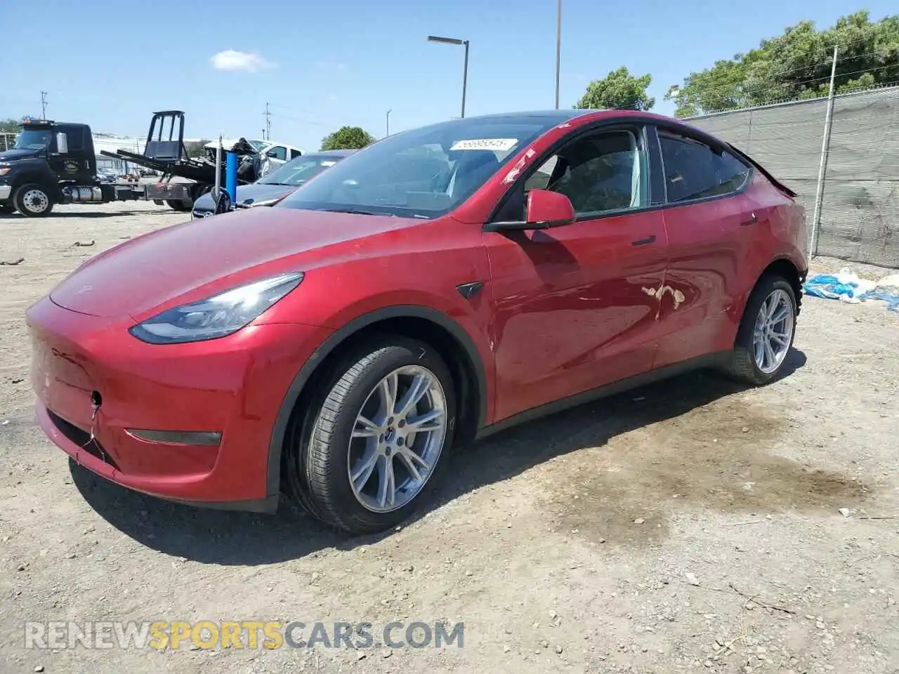 1 Photograph of a damaged car 7SAYGDEE8RA233147 TESLA MODEL Y 2024