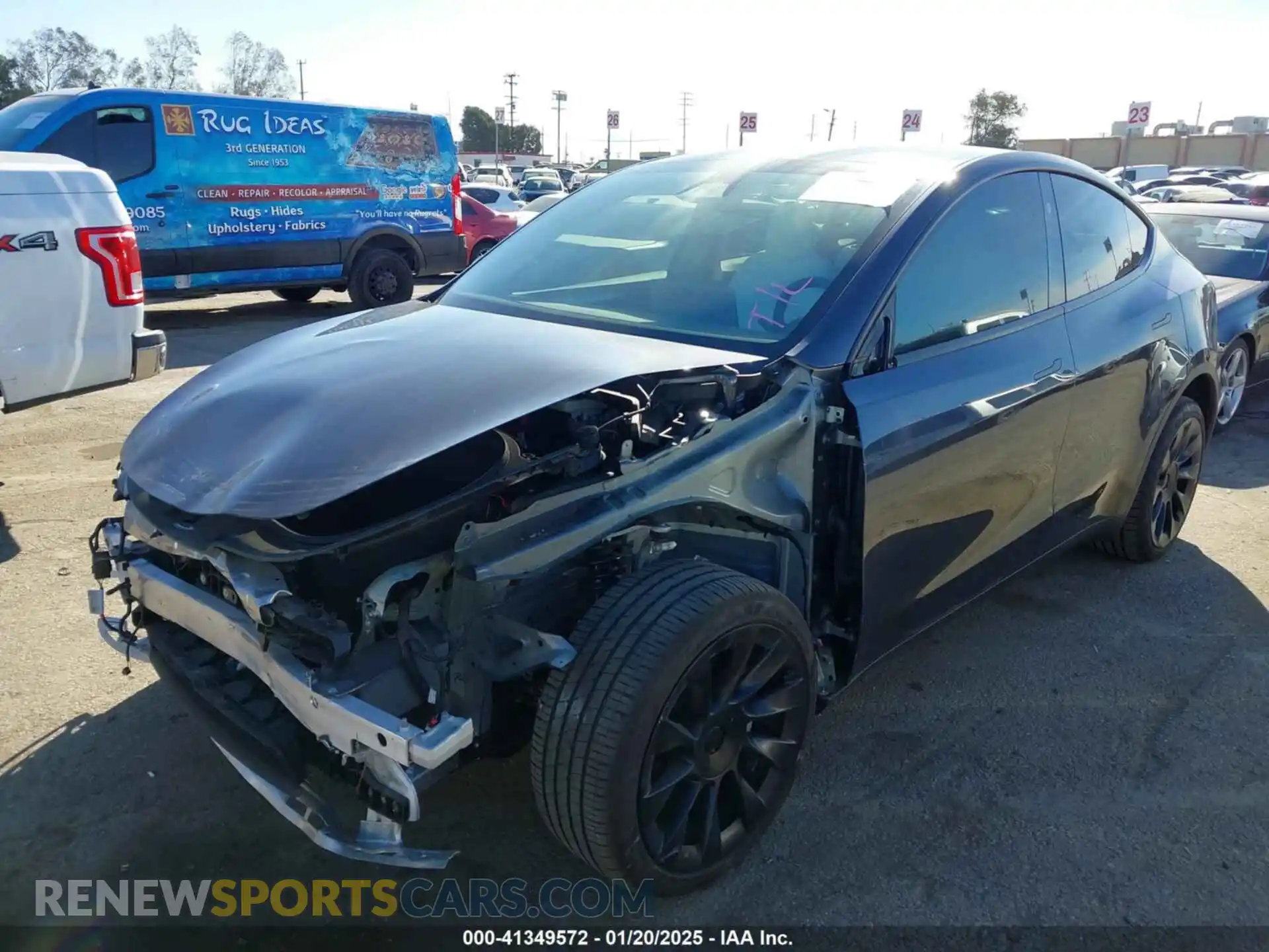 2 Photograph of a damaged car 7SAYGDEE8RA238834 TESLA MODEL Y 2024