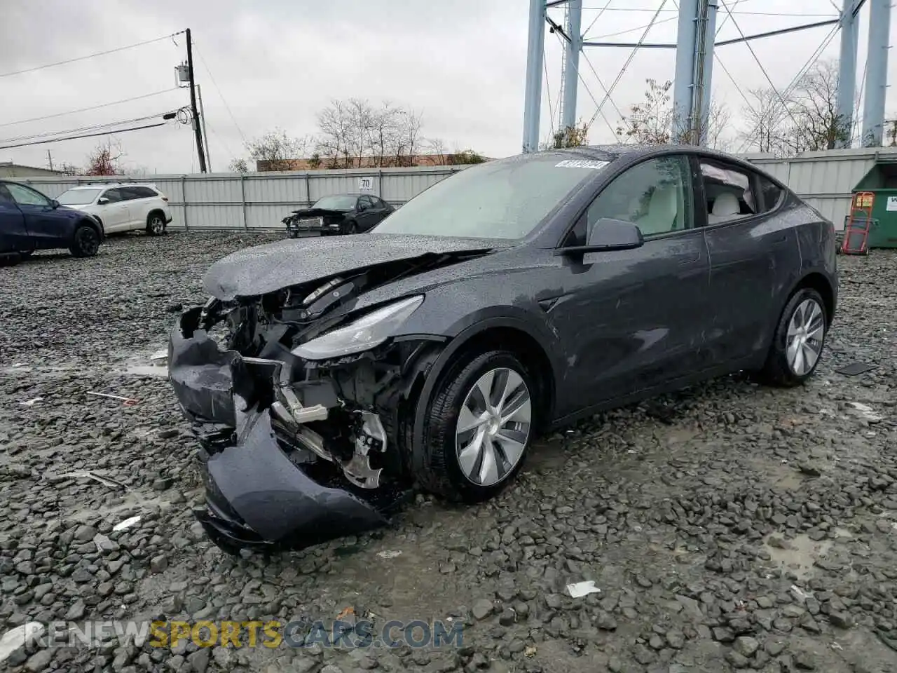 1 Photograph of a damaged car 7SAYGDEE8RA249039 TESLA MODEL Y 2024