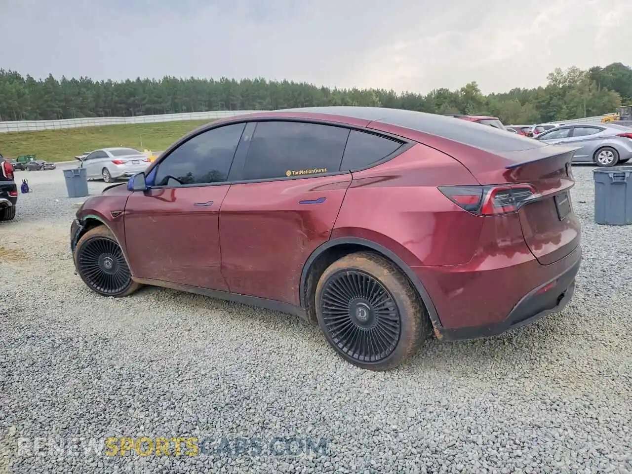 2 Фотография поврежденного автомобиля 7SAYGDEE8RA250319 TESLA MODEL Y 2024