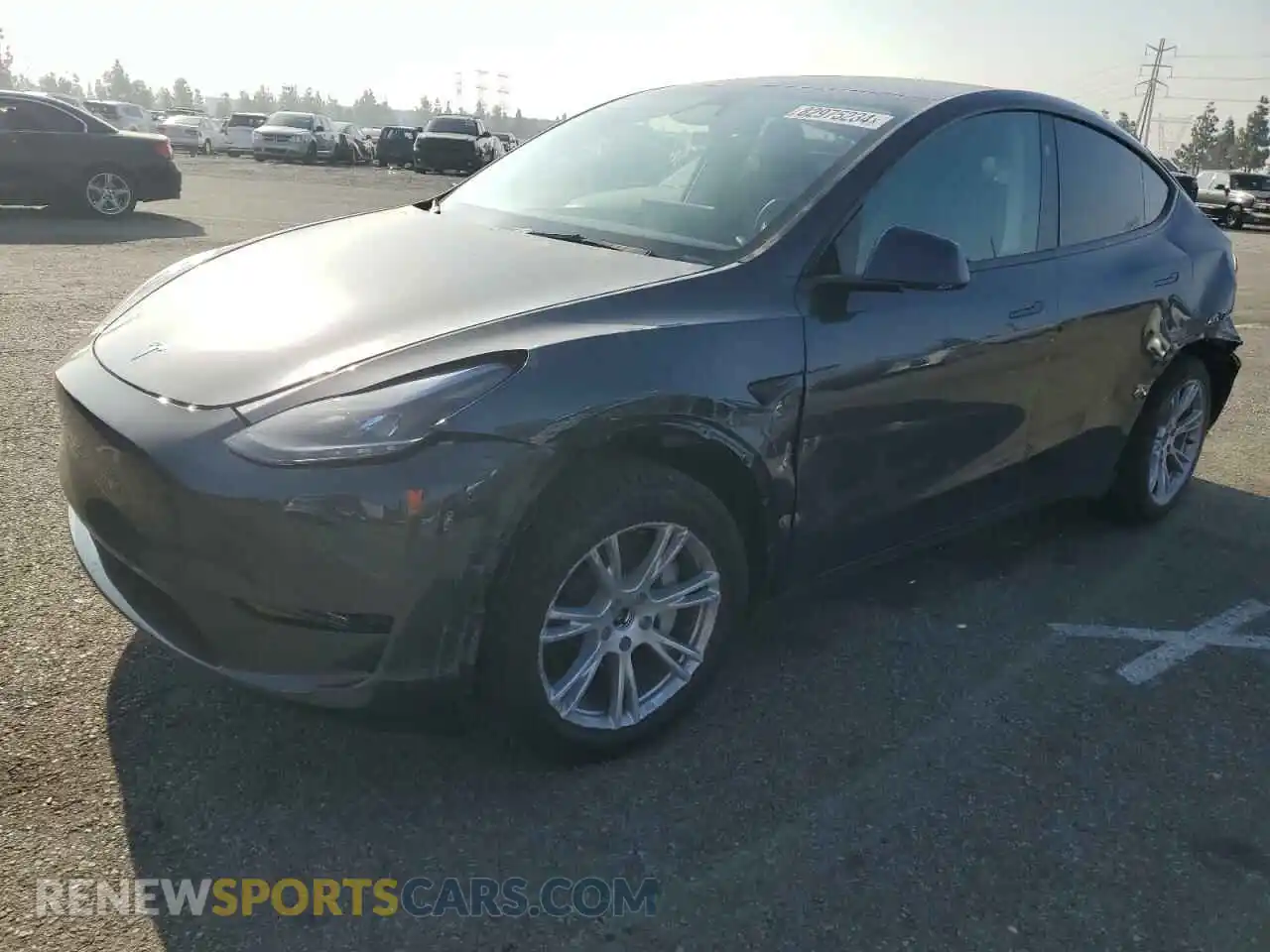 1 Photograph of a damaged car 7SAYGDEE8RA256153 TESLA MODEL Y 2024