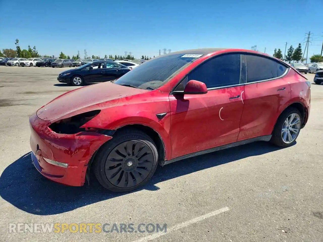 1 Photograph of a damaged car 7SAYGDEE8RA259487 TESLA MODEL Y 2024