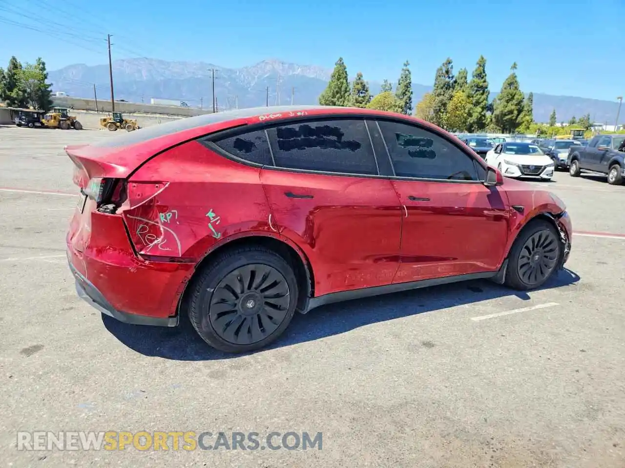 3 Photograph of a damaged car 7SAYGDEE8RA259487 TESLA MODEL Y 2024
