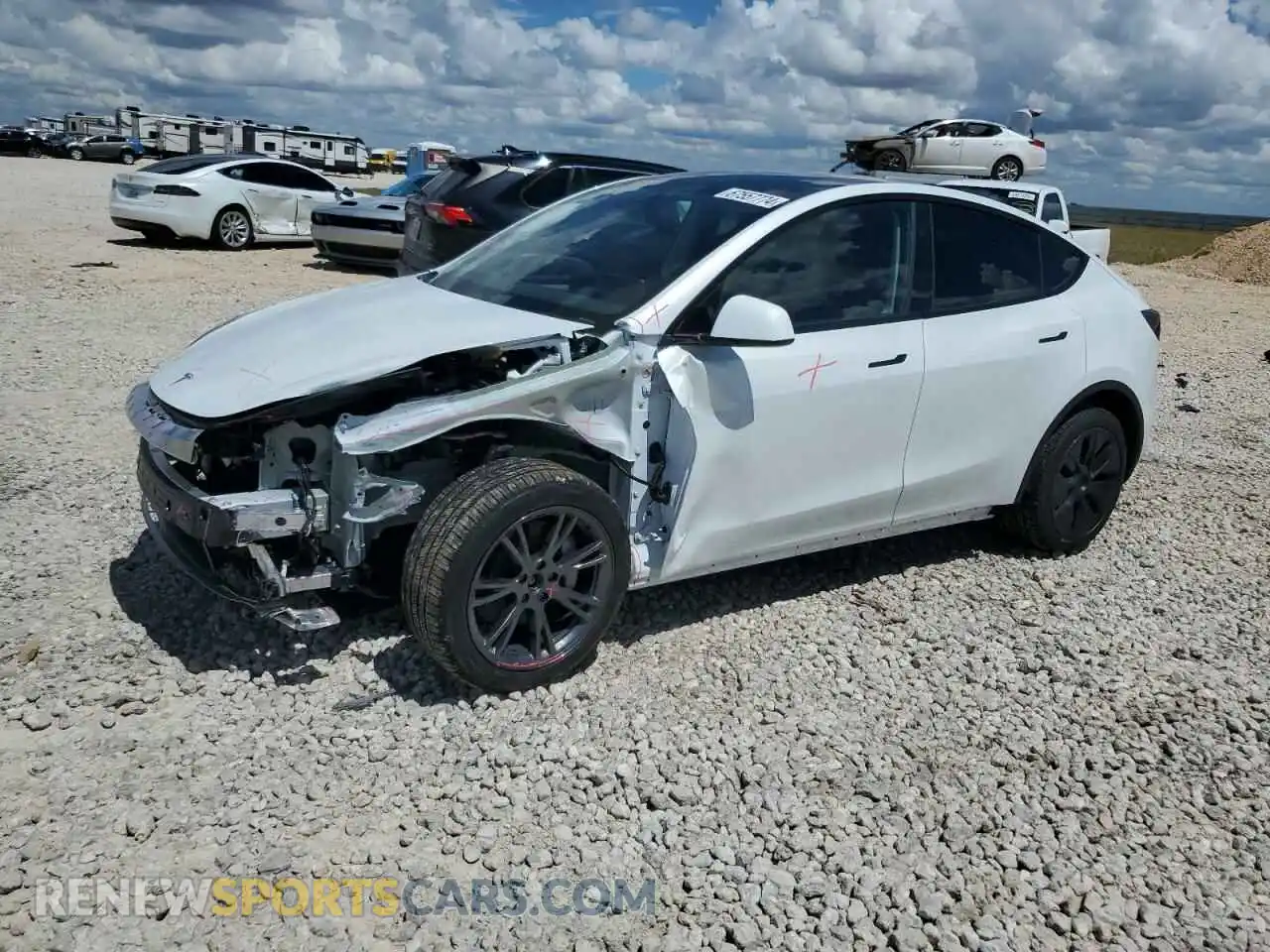 1 Photograph of a damaged car 7SAYGDEE8RA289637 TESLA MODEL Y 2024
