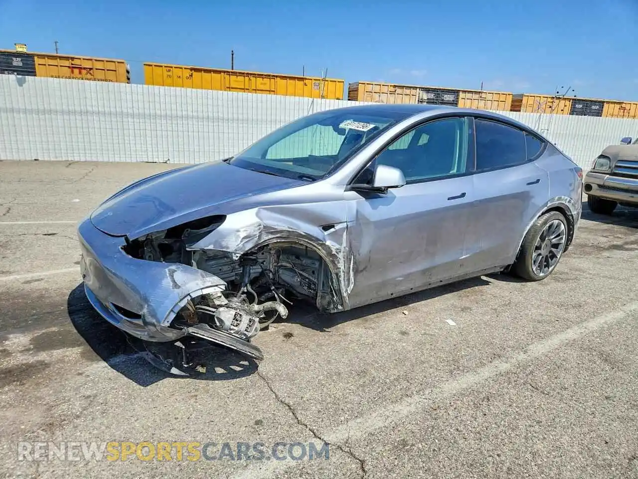1 Photograph of a damaged car 7SAYGDEE8RA293980 TESLA MODEL Y 2024