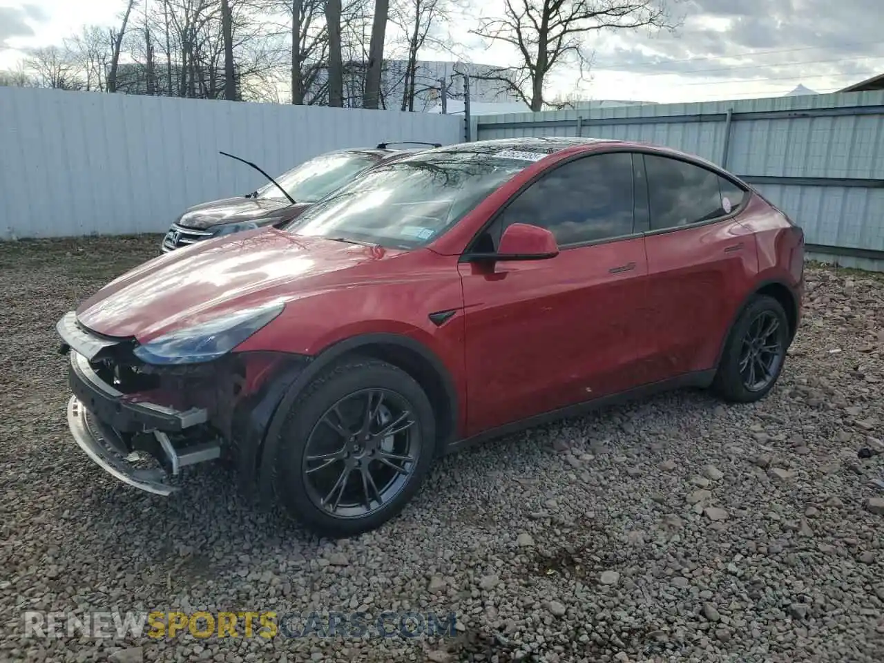 1 Photograph of a damaged car 7SAYGDEE8RA302077 TESLA MODEL Y 2024