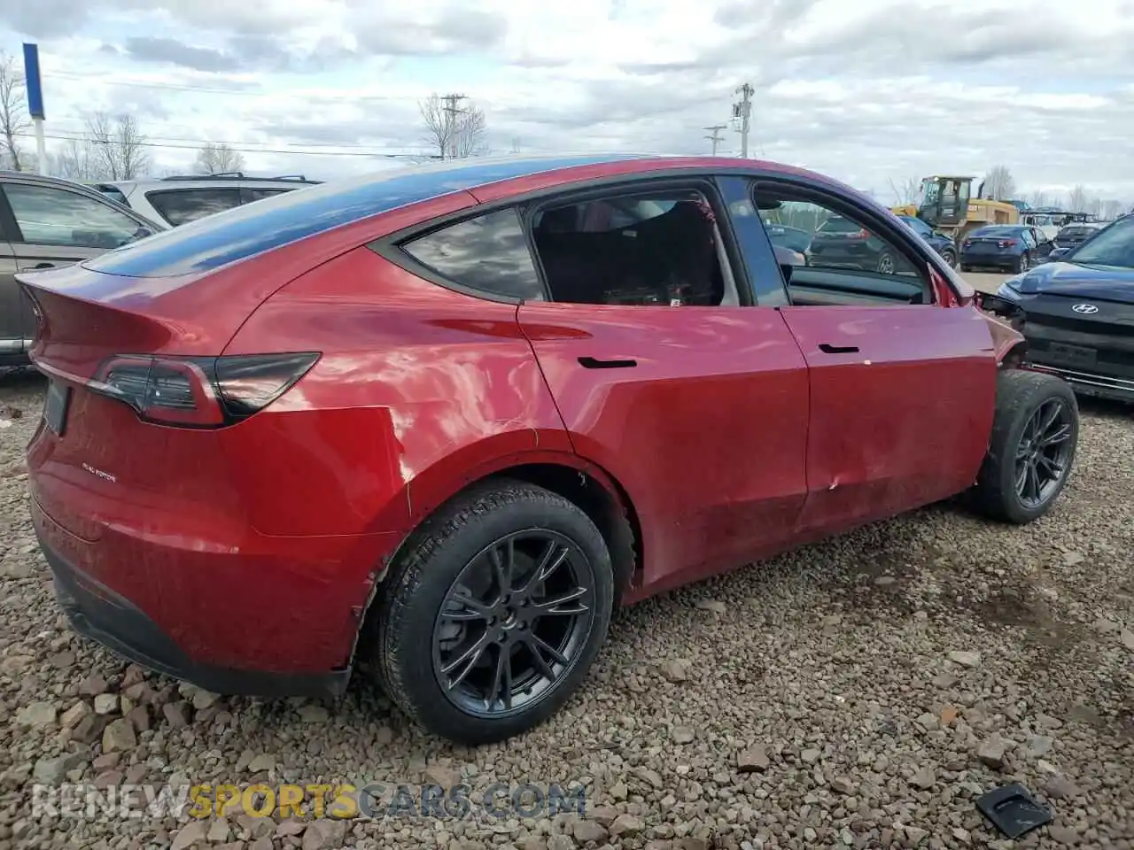 3 Photograph of a damaged car 7SAYGDEE8RA302077 TESLA MODEL Y 2024