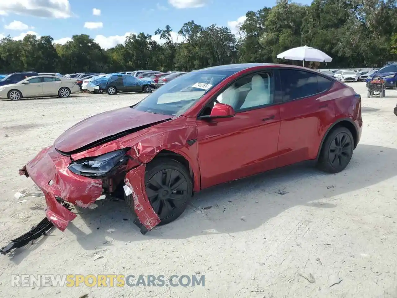 1 Photograph of a damaged car 7SAYGDEE8RA307991 TESLA MODEL Y 2024