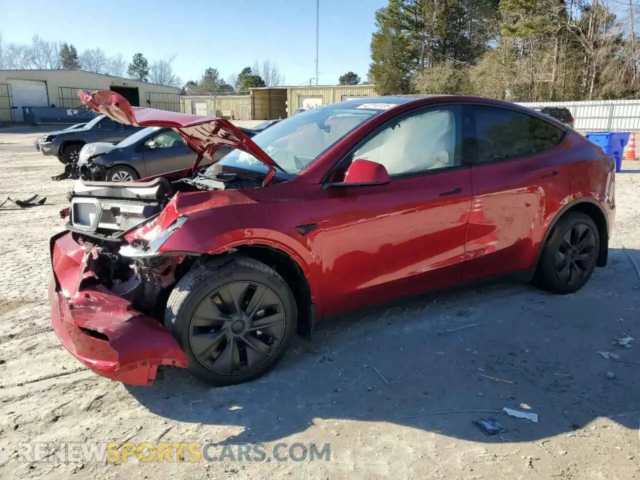 1 Photograph of a damaged car 7SAYGDEE8RA308557 TESLA MODEL Y 2024