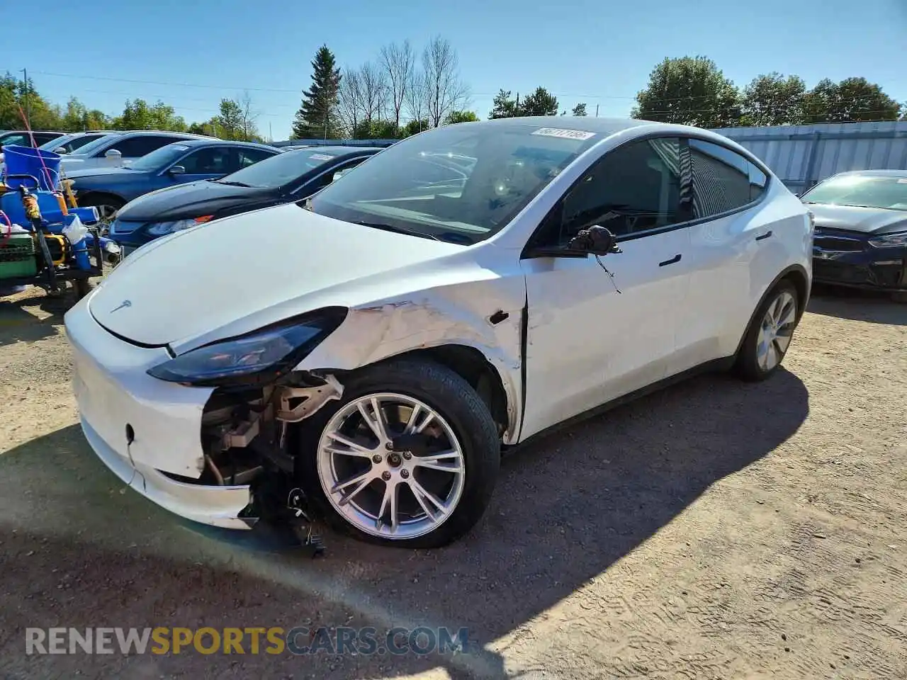 1 Фотография поврежденного автомобиля 7SAYGDEE8RF046185 TESLA MODEL Y 2024