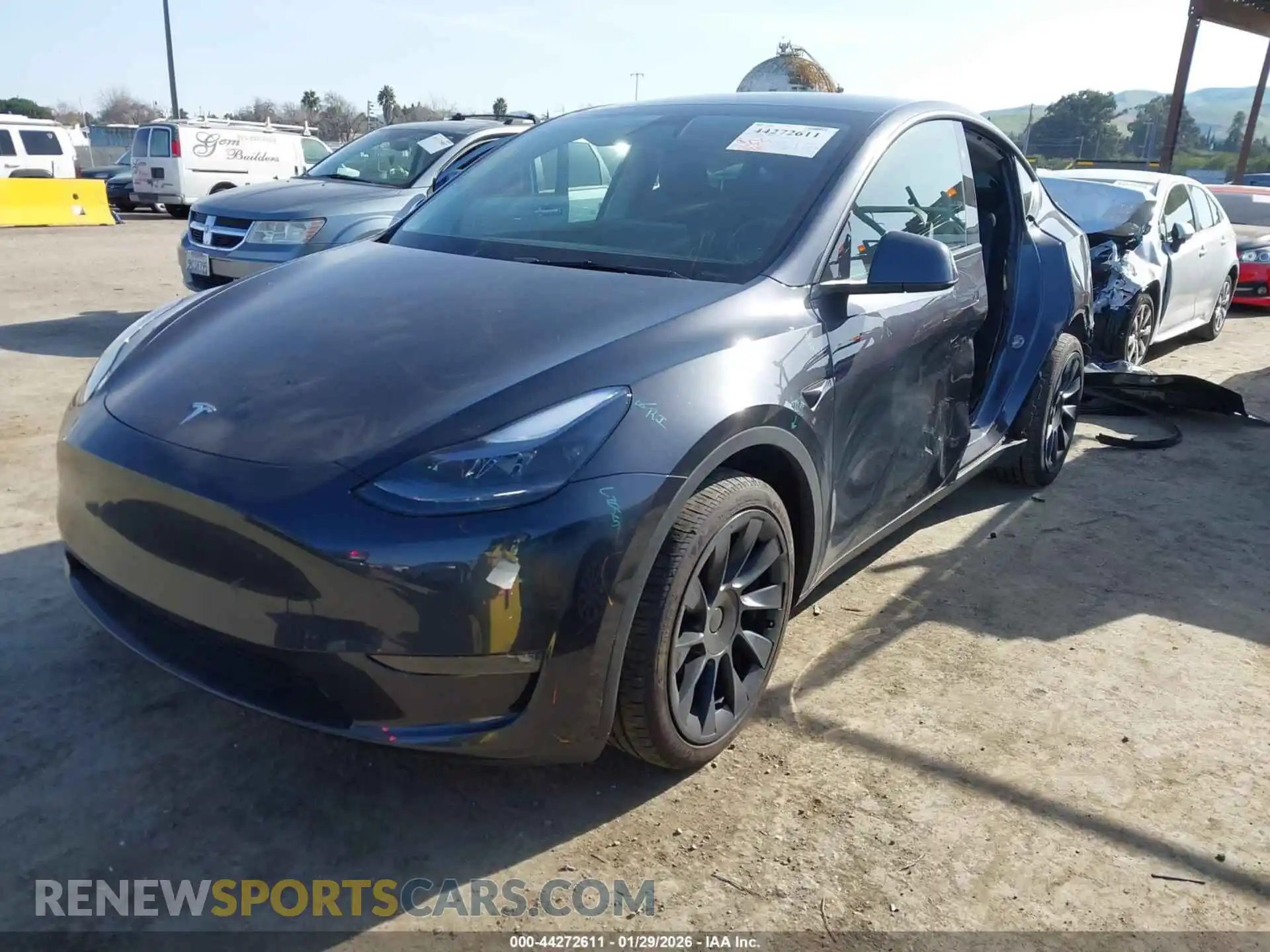 2 Photograph of a damaged car 7SAYGDEE8RF066873 TESLA MODEL Y 2024