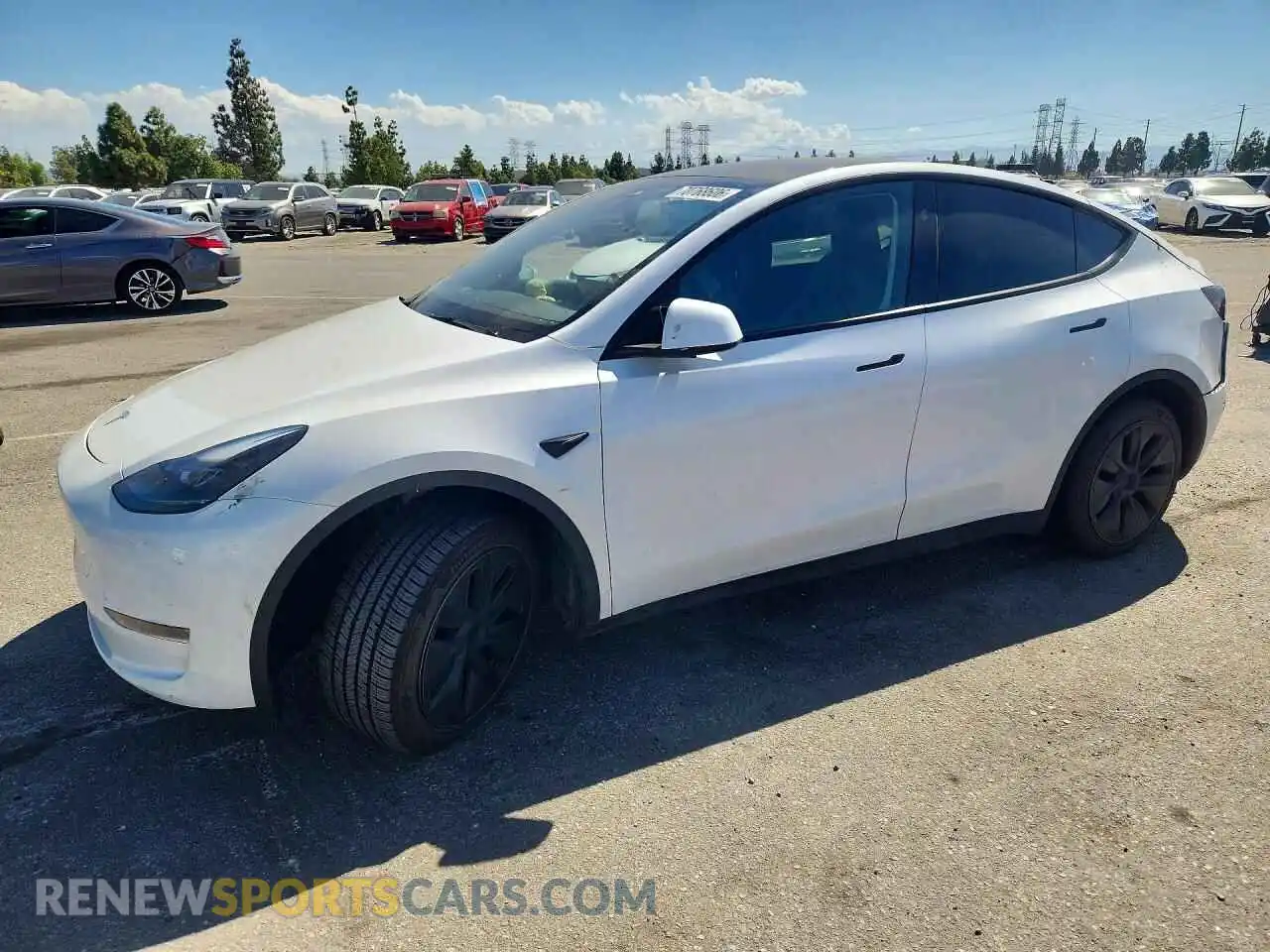 1 Photograph of a damaged car 7SAYGDEE8RF114582 TESLA MODEL Y 2024