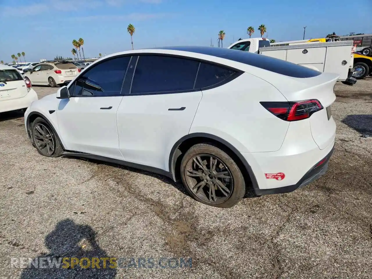 2 fotografías del automóvil dañado 7SAYGDEE8RF165323 TESLA MODEL Y 2024