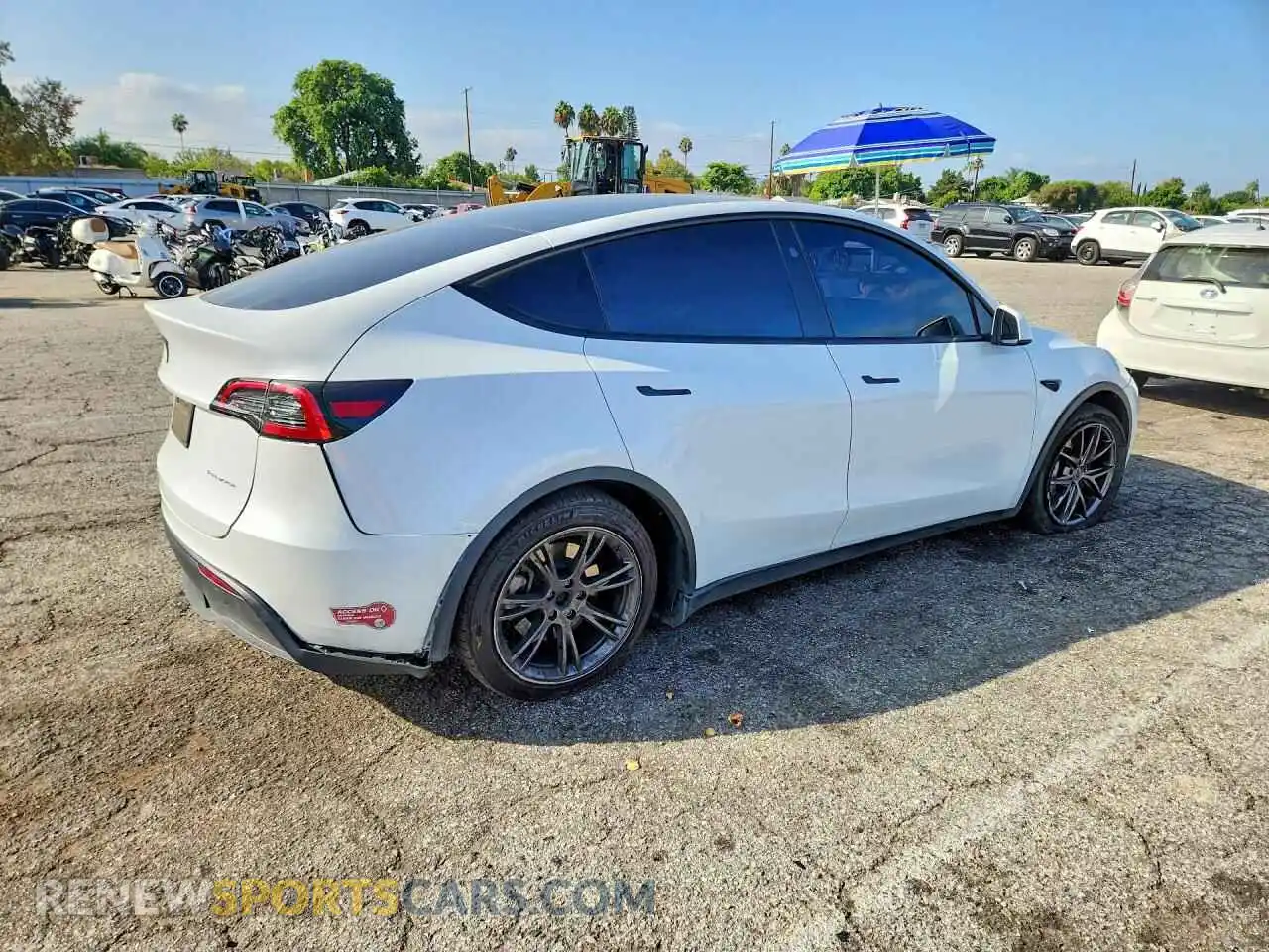3 fotografías del automóvil dañado 7SAYGDEE8RF165323 TESLA MODEL Y 2024