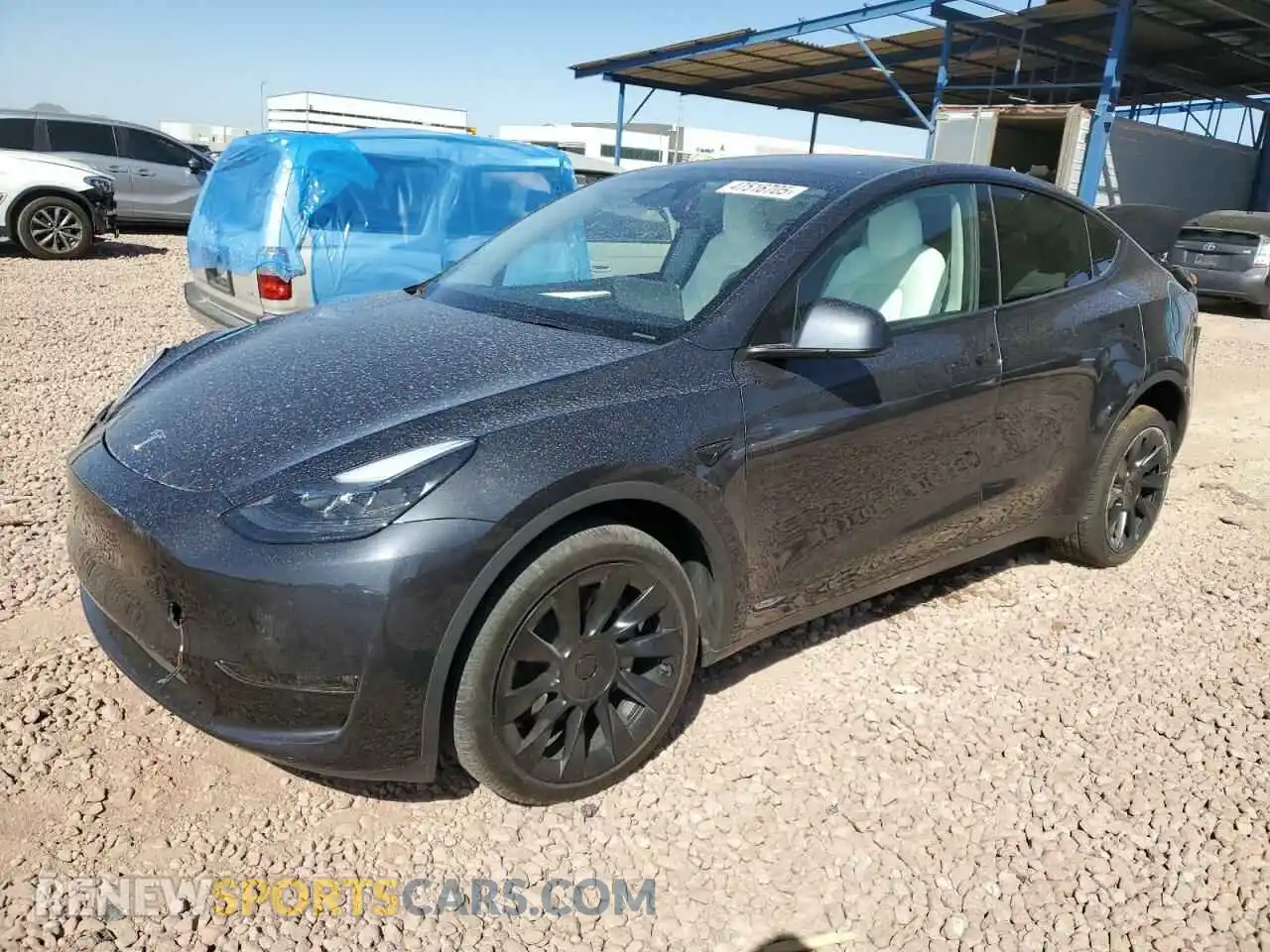 1 Photograph of a damaged car 7SAYGDEE9RA221380 TESLA MODEL Y 2024