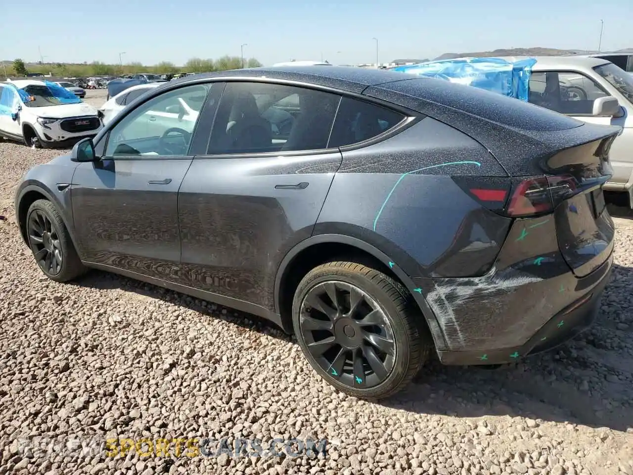 2 Photograph of a damaged car 7SAYGDEE9RA221380 TESLA MODEL Y 2024