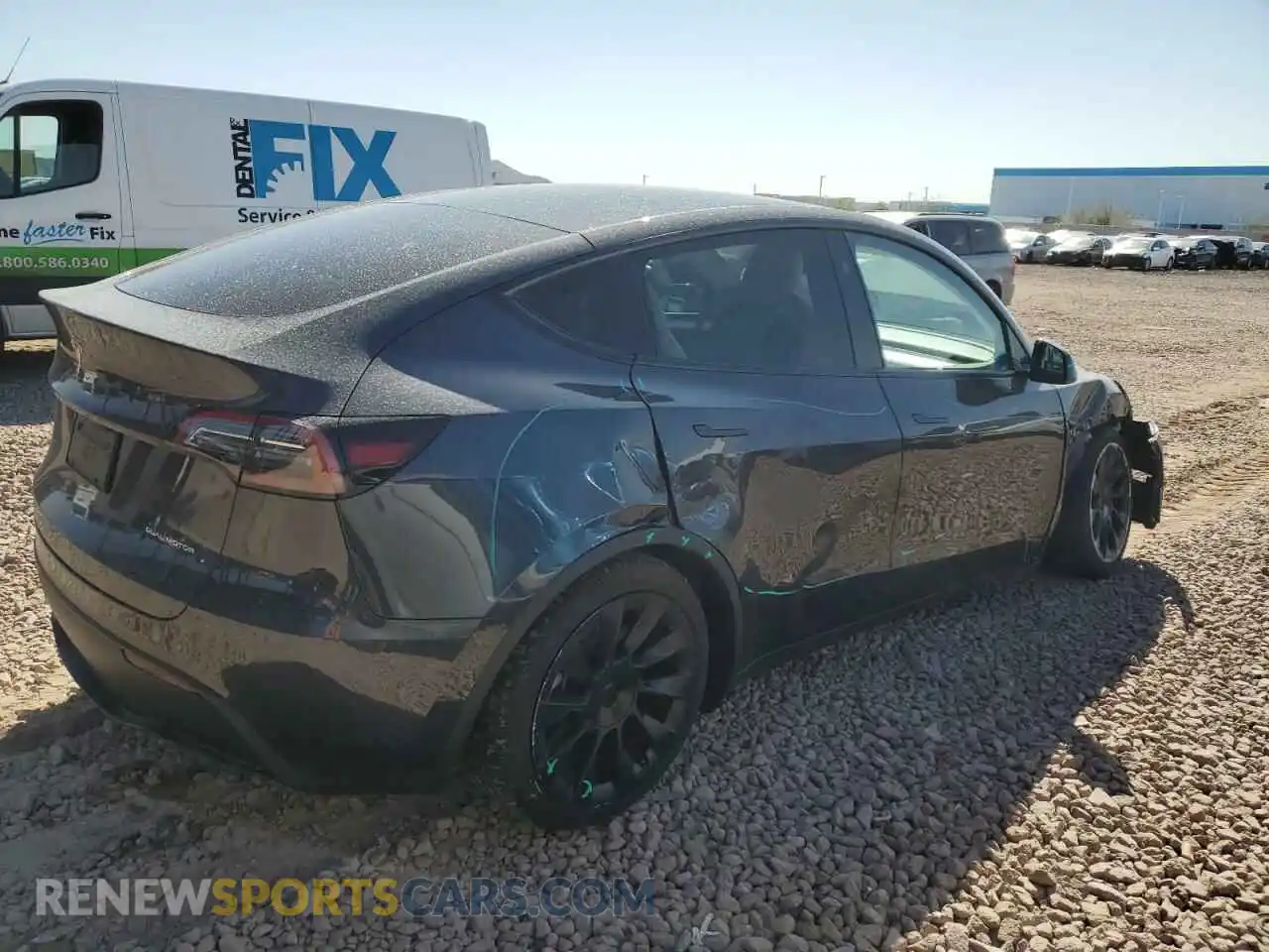3 Photograph of a damaged car 7SAYGDEE9RA221380 TESLA MODEL Y 2024