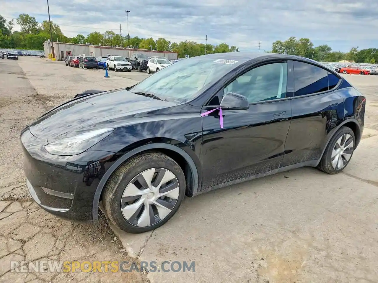 1 Photograph of a damaged car 7SAYGDEE9RA225784 TESLA MODEL Y 2024