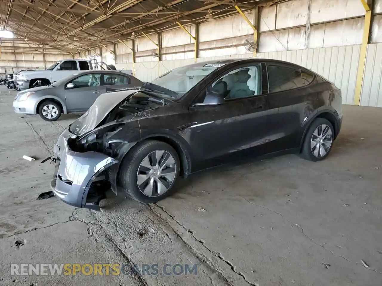1 Photograph of a damaged car 7SAYGDEE9RA229947 TESLA MODEL Y 2024