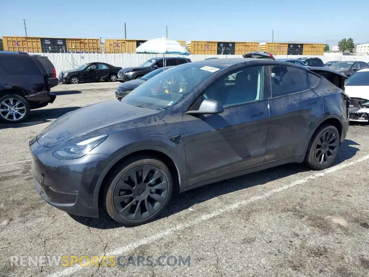 1 Photograph of a damaged car 7SAYGDEE9RA233125 TESLA MODEL Y 2024