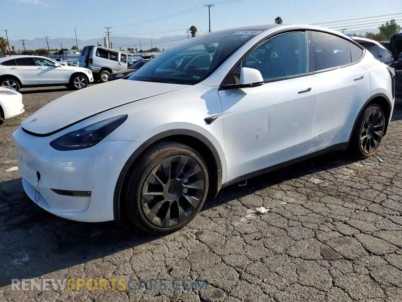 1 Photograph of a damaged car 7SAYGDEE9RA233710 TESLA MODEL Y 2024