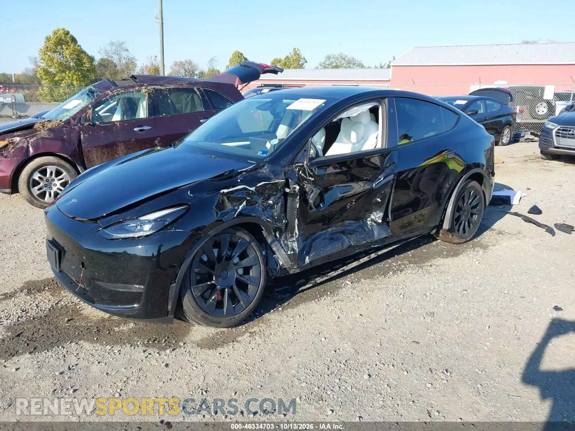 2 fotografías del automóvil dañado 7SAYGDEE9RA233934 TESLA MODEL Y 2024