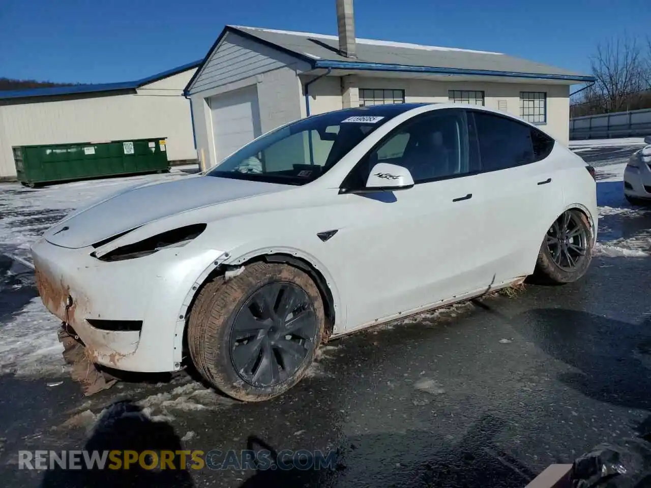 1 Photograph of a damaged car 7SAYGDEE9RA291123 TESLA MODEL Y 2024