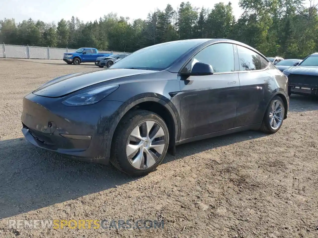 1 Photograph of a damaged car 7SAYGDEE9RF079616 TESLA MODEL Y 2024