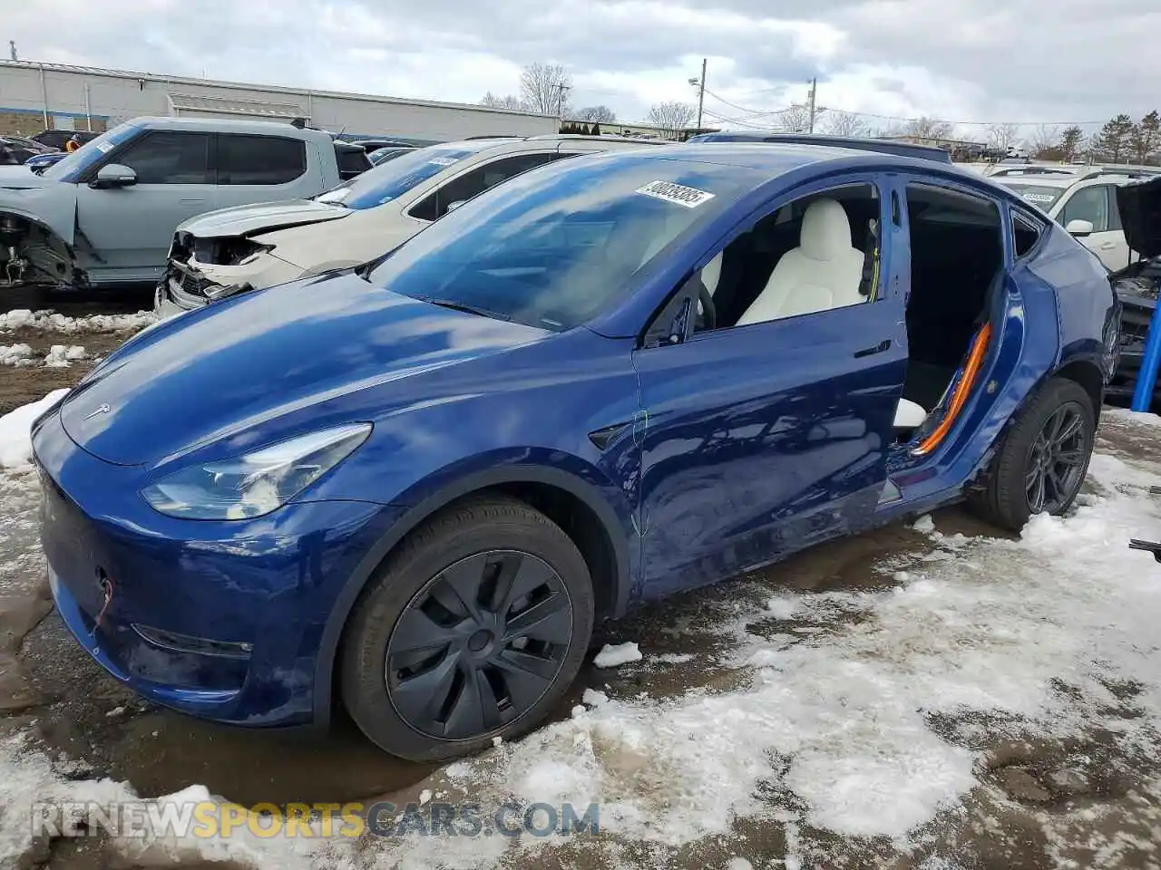 1 Photograph of a damaged car 7SAYGDEE9RF180428 TESLA MODEL Y 2024