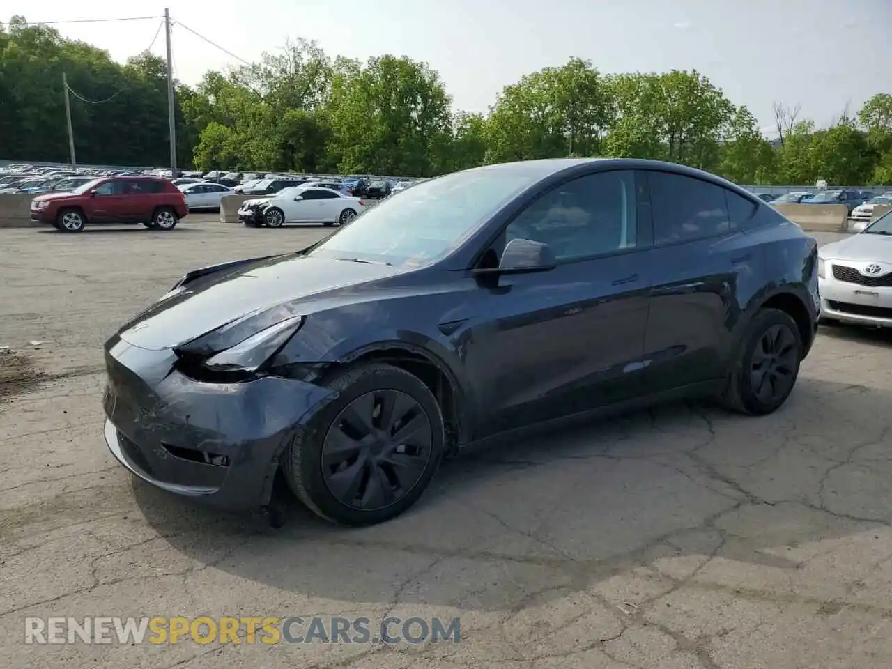 1 Photograph of a damaged car 7SAYGDEE9RF186388 TESLA MODEL Y 2024
