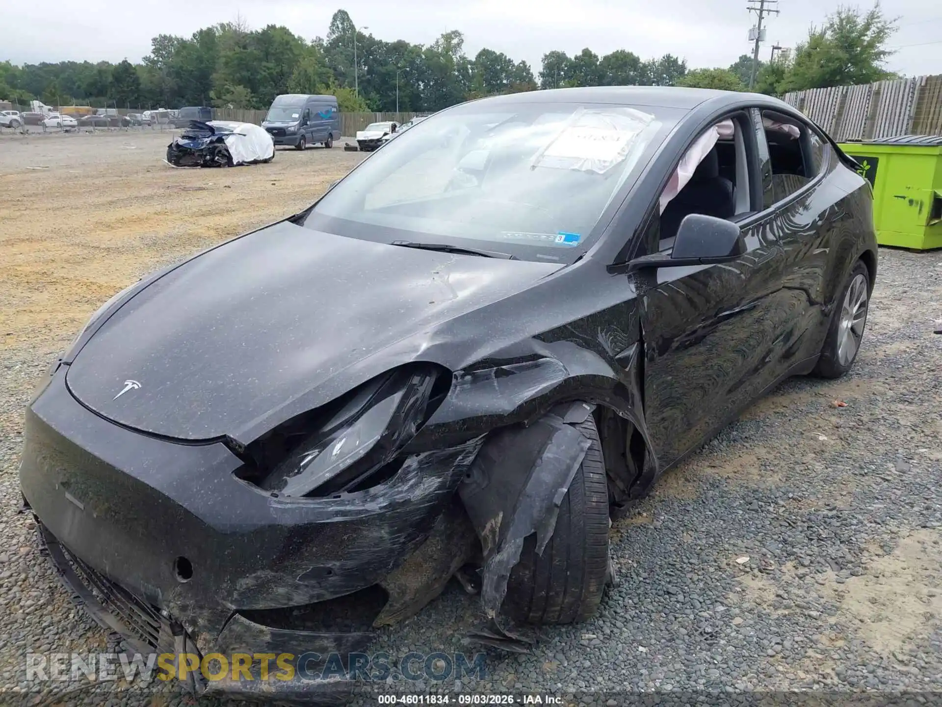 2 Фотография поврежденного автомобиля 7SAYGDEEXRA220013 TESLA MODEL Y 2024