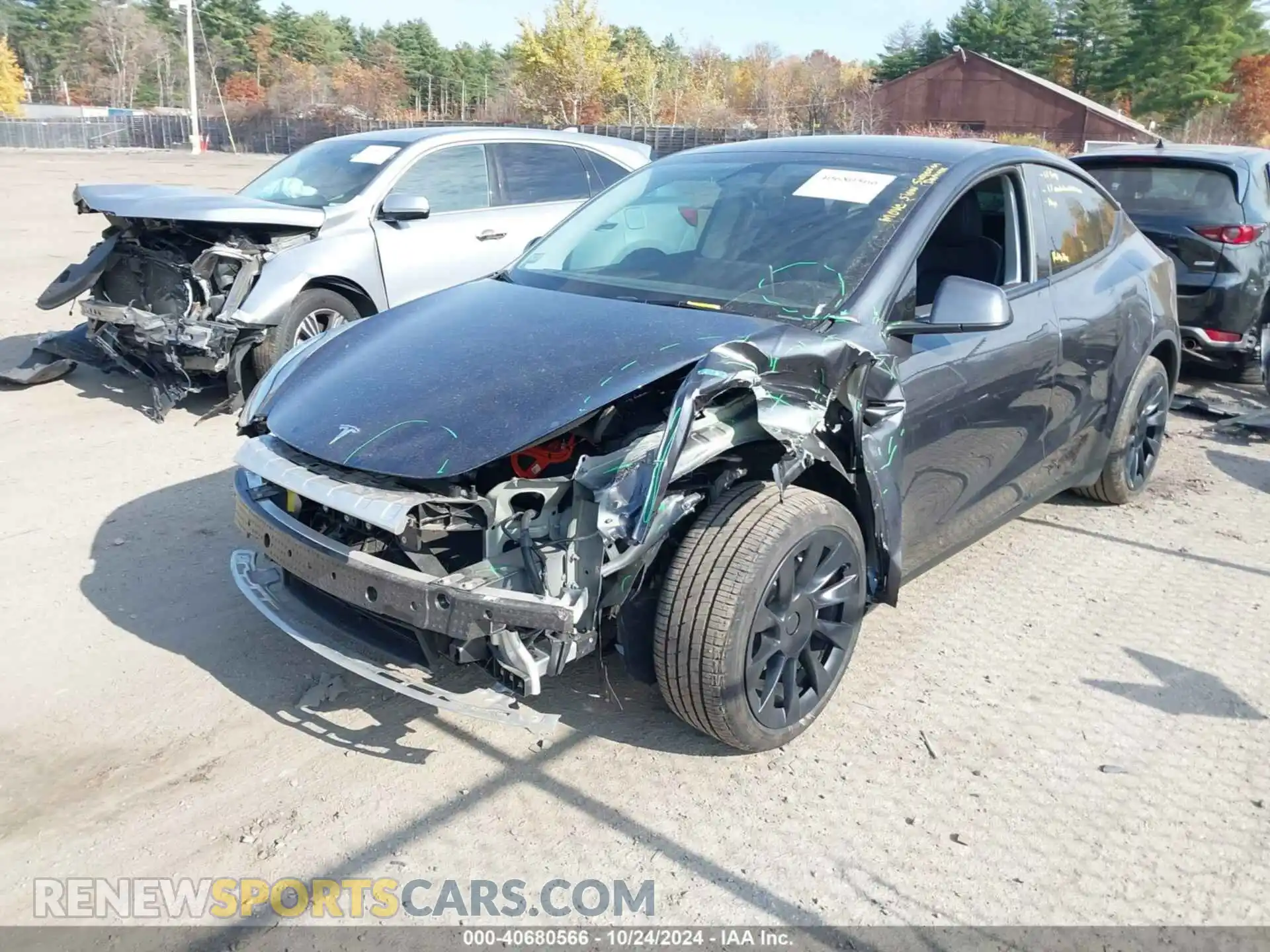 2 Photograph of a damaged car 7SAYGDEEXRA222909 TESLA MODEL Y 2024