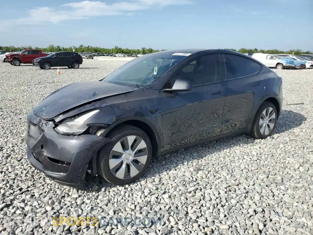 1 Photograph of a damaged car 7SAYGDEEXRA230413 TESLA MODEL Y 2024