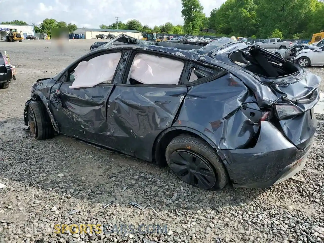 2 Photograph of a damaged car 7SAYGDEEXRA324517 TESLA MODEL Y 2024