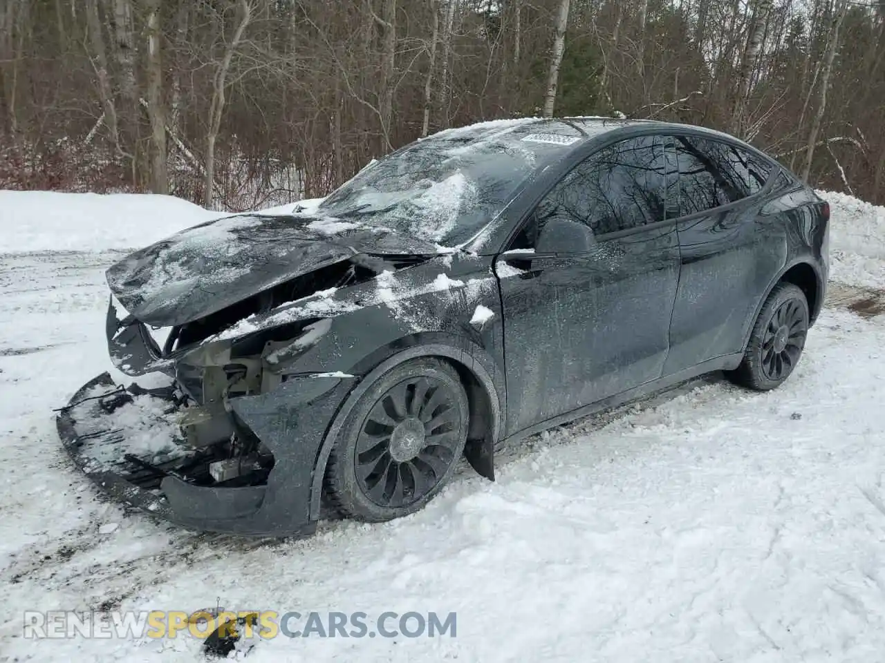 1 Photograph of a damaged car 7SAYGDEEXRF090219 TESLA MODEL Y 2024