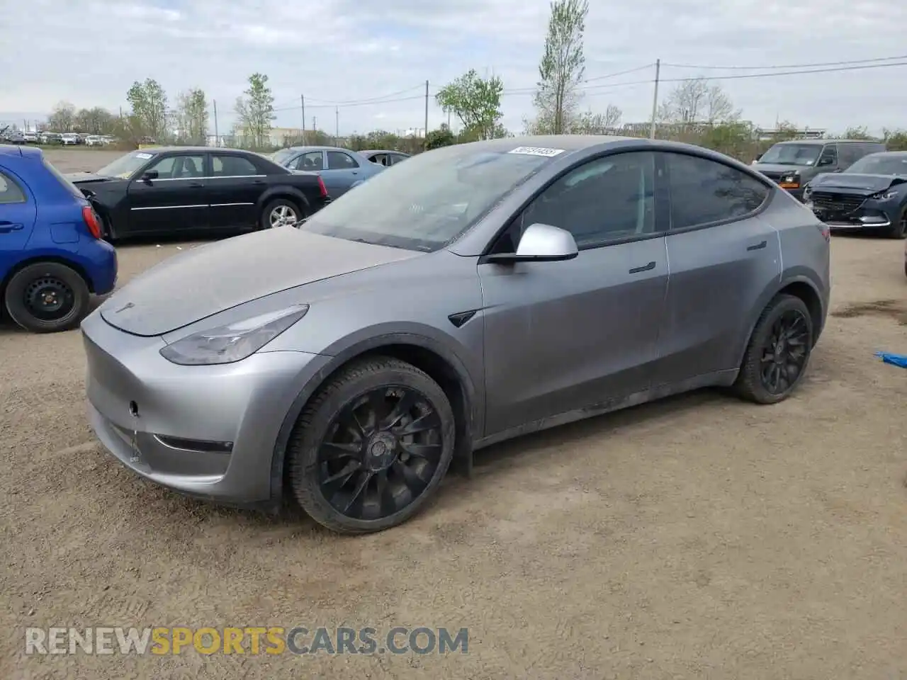 1 Photograph of a damaged car 7SAYGDEEXRF181989 TESLA MODEL Y 2024
