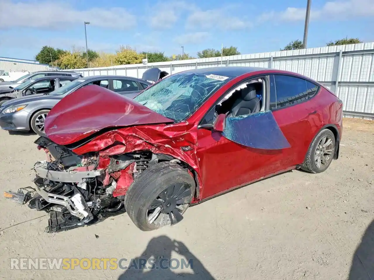 1 Photograph of a damaged car 7SAYGDEEXRF983555 TESLA MODEL Y 2024