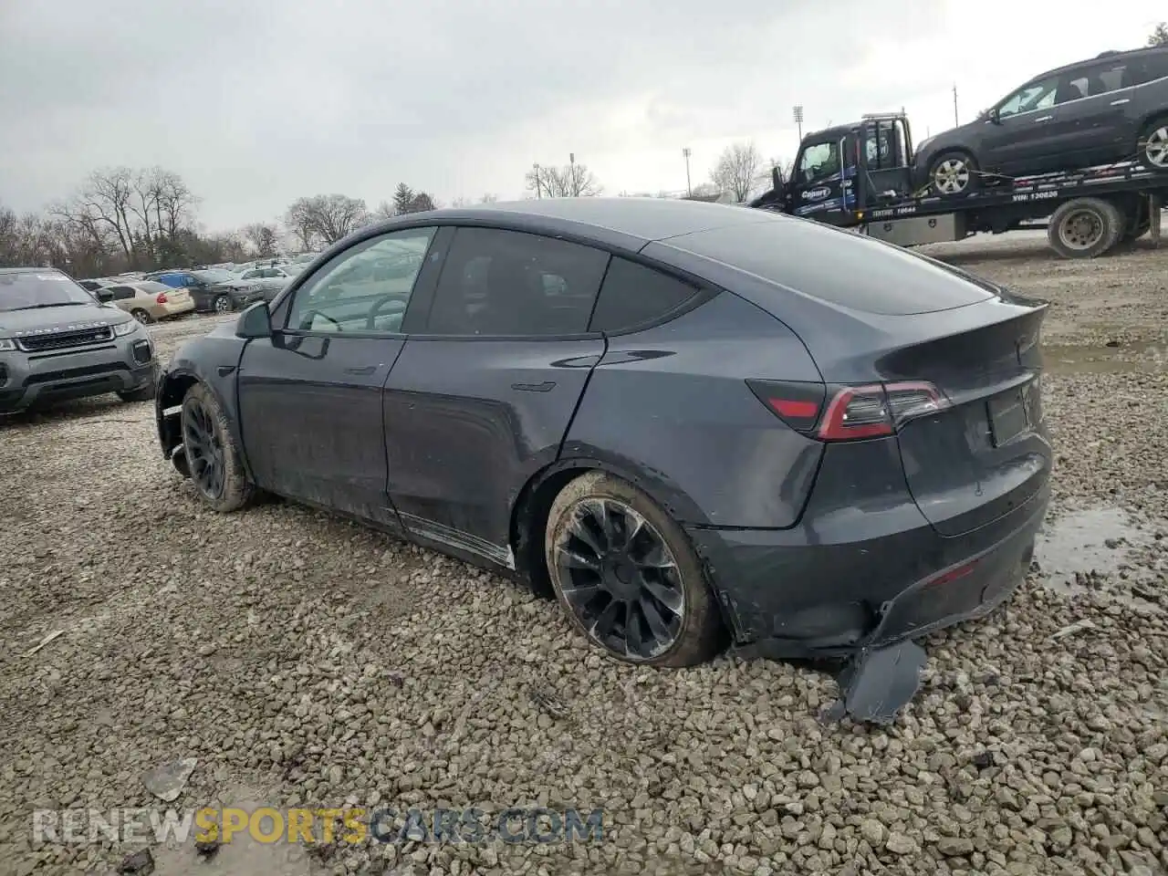 2 Photograph of a damaged car 7SAYGDEEXRF988853 TESLA MODEL Y 2024