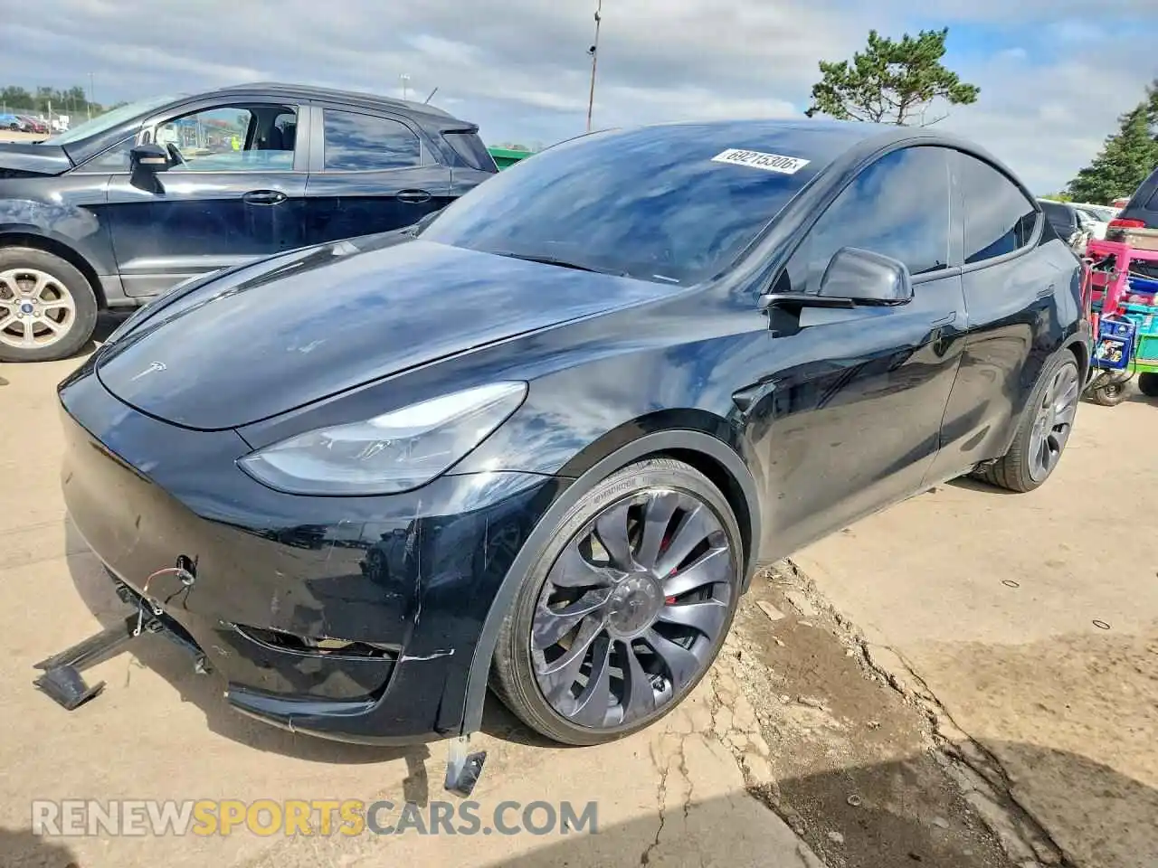 1 Photograph of a damaged car 7SAYGDEF0RA296333 TESLA MODEL Y 2024