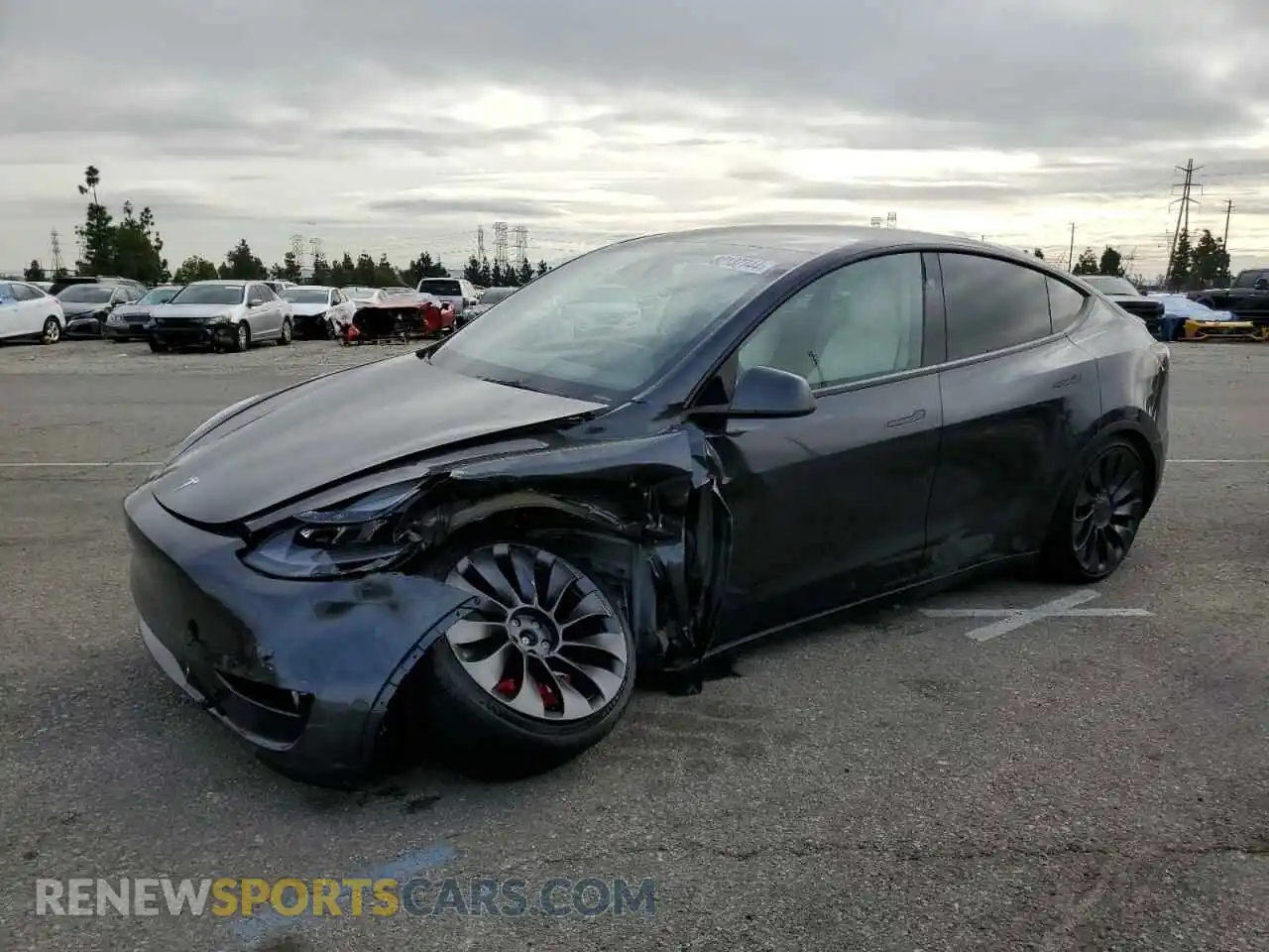 1 Photograph of a damaged car 7SAYGDEF0RF020995 TESLA MODEL Y 2024