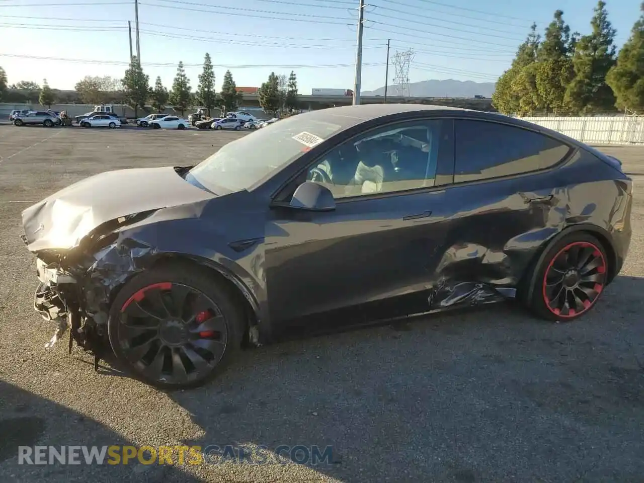 1 Photograph of a damaged car 7SAYGDEF0RF024576 TESLA MODEL Y 2024