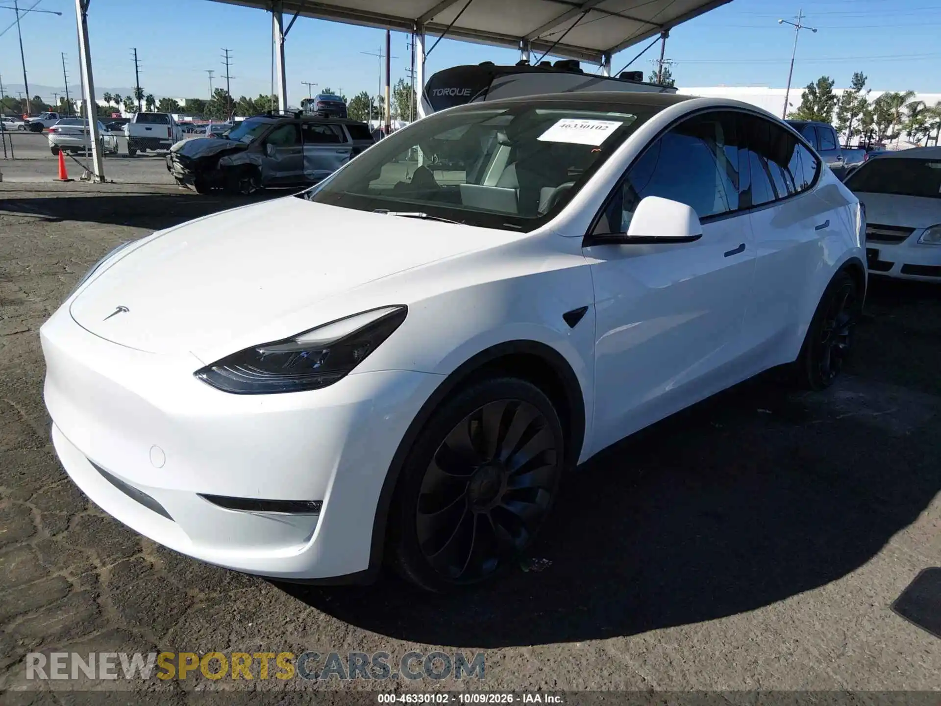 2 Фотография поврежденного автомобиля 7SAYGDEF0RF051096 TESLA MODEL Y 2024